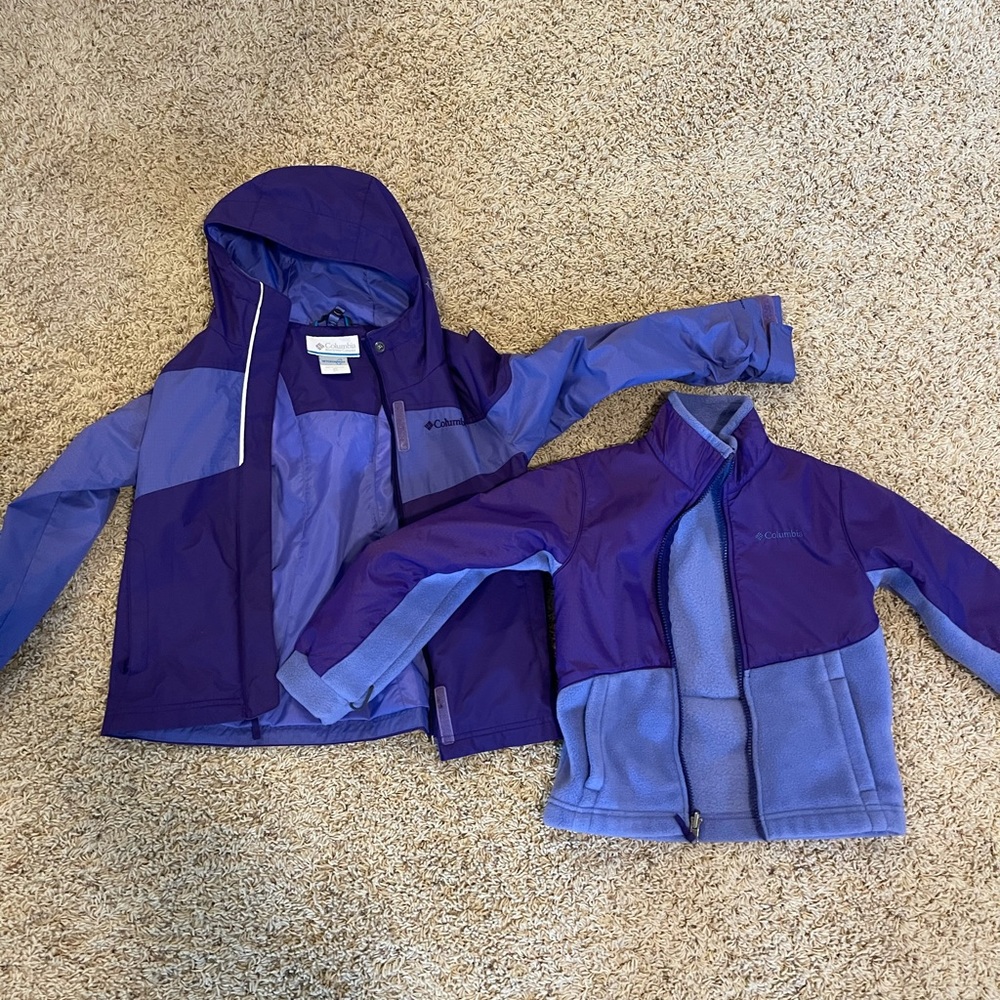 Columbia kids purple coat